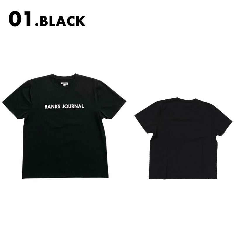 BANKS JOURNAL/バンクスジャーナル メンズ ラッシュTシャツ LOGO SURF TEE 2024 SUMMER ASMU1103 男性用【メール便発送 24SS-11】