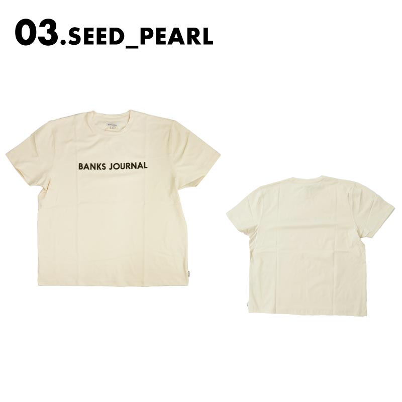 BANKS JOURNAL/バンクスジャーナル メンズ ラッシュTシャツ LOGO SURF TEE 2024 SUMMER ASMU1103 男性用【メール便発送 24SS-11】