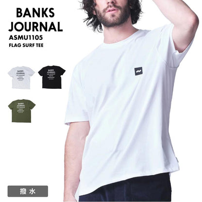 BANKS JOURNAL/バンクスジャーナル メンズ ラッシュTシャツ FLAG SURF TEE 2024 SUMMER ASMU1105 男性用【メール便発送 24SS-11】