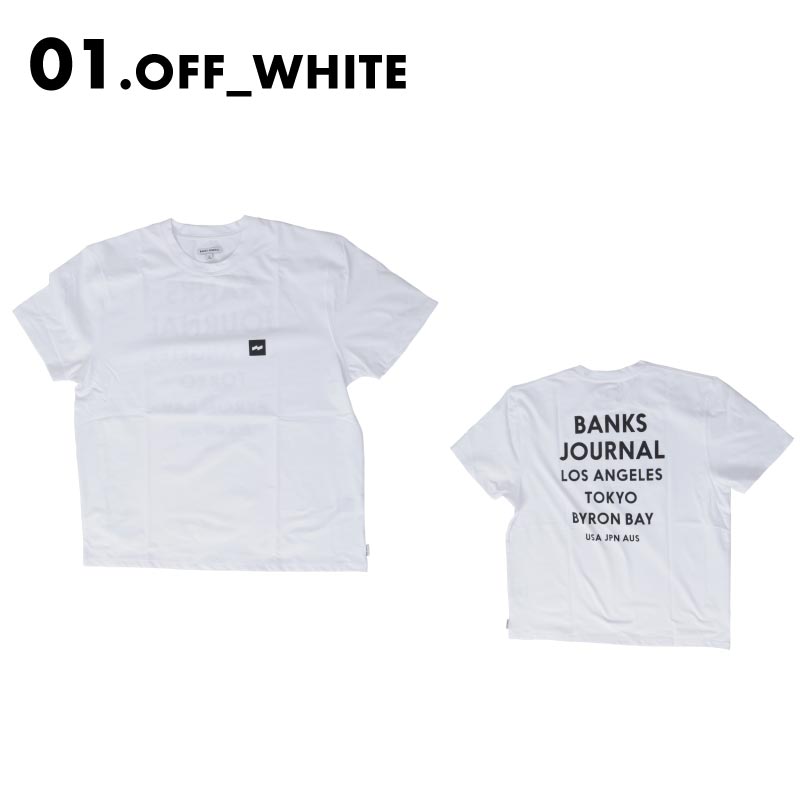 BANKS JOURNAL/バンクスジャーナル メンズ ラッシュTシャツ FLAG SURF TEE 2024 SUMMER ASMU1105 男性用【メール便発送 24SS-11】