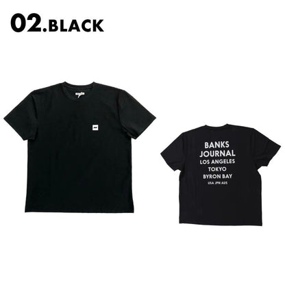 BANKS JOURNAL/バンクスジャーナル メンズ ラッシュTシャツ FLAG SURF TEE 2024 SUMMER ASMU1105 男性用【メール便発送 24SS-11】