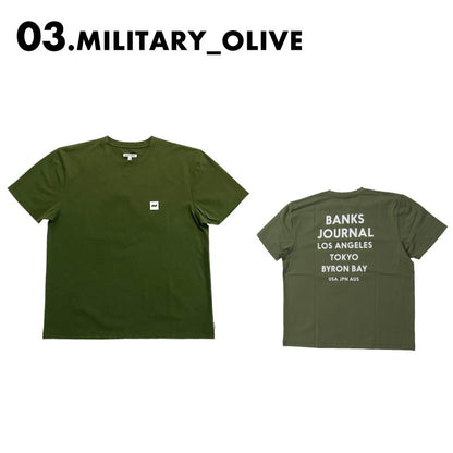 BANKS JOURNAL/バンクスジャーナル メンズ ラッシュTシャツ FLAG SURF TEE 2024 SUMMER ASMU1105 男性用【メール便発送 24SS-11】