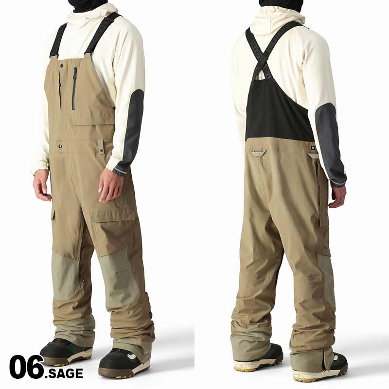 686/Six Eight Six Men's GORE-TEX Snowboard Wear Bib Pants M2W202 Snowboard Wear Snow Wear Gore-Tex Snow Pants Ski Wear 2023 Overalls for Men 