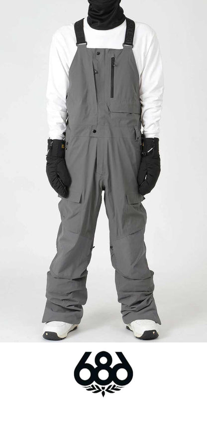 686/Six Eight Six Men's GORE-TEX Snowboard Wear Bib Pants M2W202 Snowboard Wear Snow Wear Gore-Tex Snow Pants Ski Wear 2023 Overalls for Men 