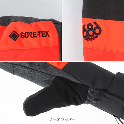 686/シックスエイトシックス メンズ スノーボード グローブ ミトン GORE-TEX M2WGLV106 スノーグローブ 手袋 手ぶくろ てぶくろ ゴアテックス スキーグローブ スノボ 男性用