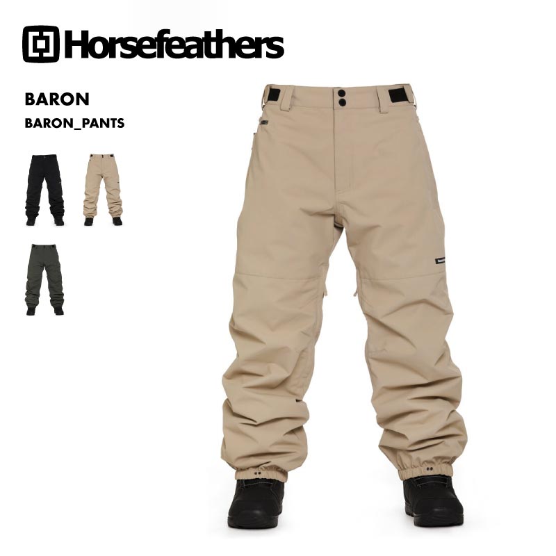 Horsefeathers/ホースフェザー メンズ スノーウェア パンツ BARON_PANTS 2024-25 SNOW BARON スノボウェア スノーボードウェア スキーウェア ブランド