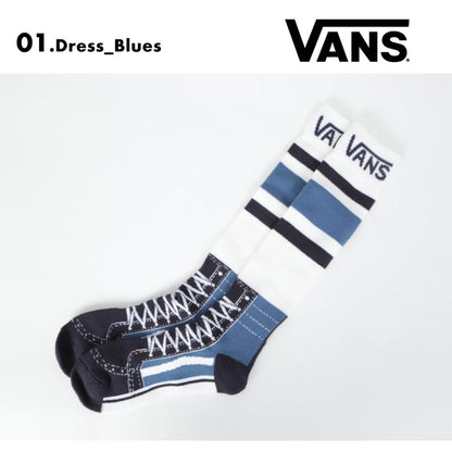 VANS/バンズ ユニセックス スノーソックス MN VANS SNOW SOCK 2024 FALL VN0A3I4N スノボ スキー 靴下 冬 防寒 あったか ブランド おしゃれ ロゴ 男性用 女性用