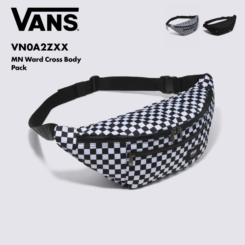 VANS/バンズ ユニセックス ボディーバッグ MN Ward Cross Body Pack 2024 FALL VN0A2ZXX ウエストバッグ ロゴ カバン 鞄 ブランド おしゃれ アウトドア 男性用 女性用