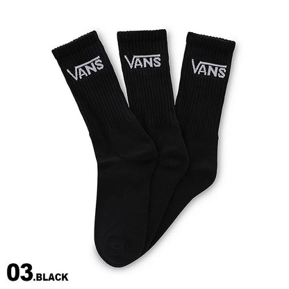 VANS/バンズ メンズ ソックス VN000F0XY28 靴下3足セット 3Pワンポイント 男性用