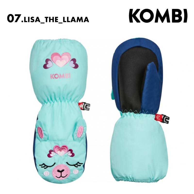 KOMBI/コンピ キッズ ミトングローブ THE KOMBI ANIMAL FAMILY CHILDREN MITT 2024-25 SNOW 31096 スノボ スノーボード スキー 防寒 かわいい ブランド 男性用