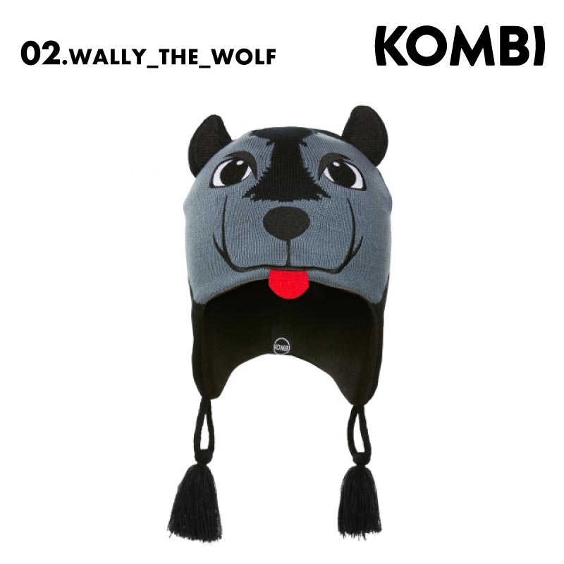 KOMBI/コンピ キッズ ジュニア ニット帽 THE KOMBI ANIMAL FAMILY 2024-25 SNOW H0506 スノボ スノーボード スキー 帽子 防寒 かわいい ブランド 男性用