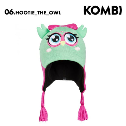 KOMBI/コンピ キッズ ジュニア ニット帽 THE KOMBI ANIMAL FAMILY 2024-25 SNOW H0506 スノボ スノーボード スキー 帽子 防寒 かわいい ブランド 男性用