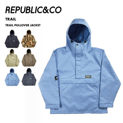 Republic & Co/リパブリック メンズ スノーウェア プルオーバー ジャケット TRAIL PULLOVER JACKET 2024-25 SNOW TRAIL スノボウェア スノーボードウェア スキーウェア ボードウェア 防寒 ブランド おしゃれ 男性用