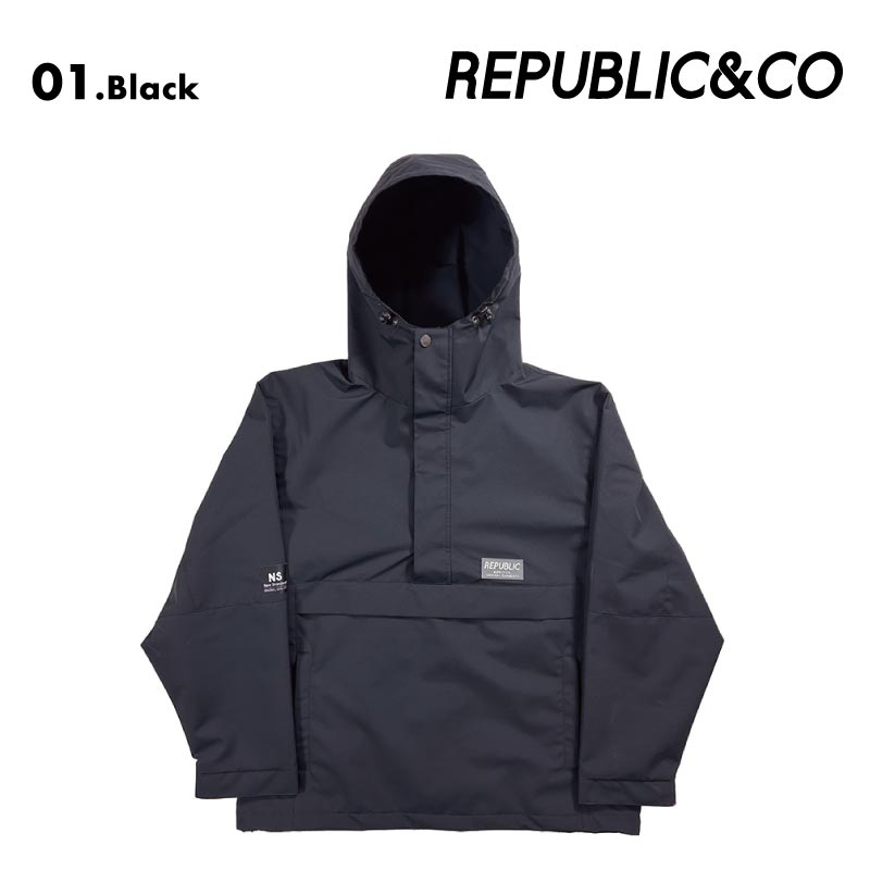 Republic & Co/リパブリック メンズ スノーウェア プルオーバー ジャケット TRAIL PULLOVER JACKET 2024-25 SNOW TRAIL スノボウェア スノーボードウェア スキーウェア ボードウェア 防寒 ブランド おしゃれ 男性用