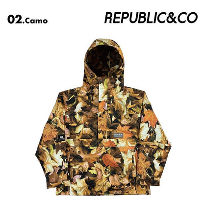 Republic & Co/リパブリック メンズ スノーウェア プルオーバー ジャケット TRAIL PULLOVER JACKET 2024-25 SNOW TRAIL スノボウェア スノーボードウェア スキーウェア ボードウェア 防寒 ブランド おしゃれ 男性用