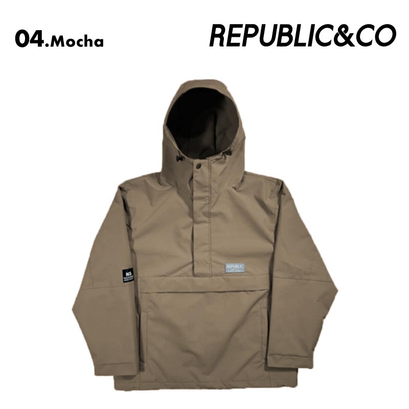 Republic & Co/リパブリック メンズ スノーウェア プルオーバー ジャケット TRAIL PULLOVER JACKET 2024-25 SNOW TRAIL スノボウェア スノーボードウェア スキーウェア ボードウェア 防寒 ブランド おしゃれ 男性用