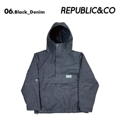 Republic & Co/リパブリック メンズ スノーウェア プルオーバー ジャケット TRAIL PULLOVER JACKET 2024-25 SNOW TRAIL スノボウェア スノーボードウェア スキーウェア ボードウェア 防寒 ブランド おしゃれ 男性用