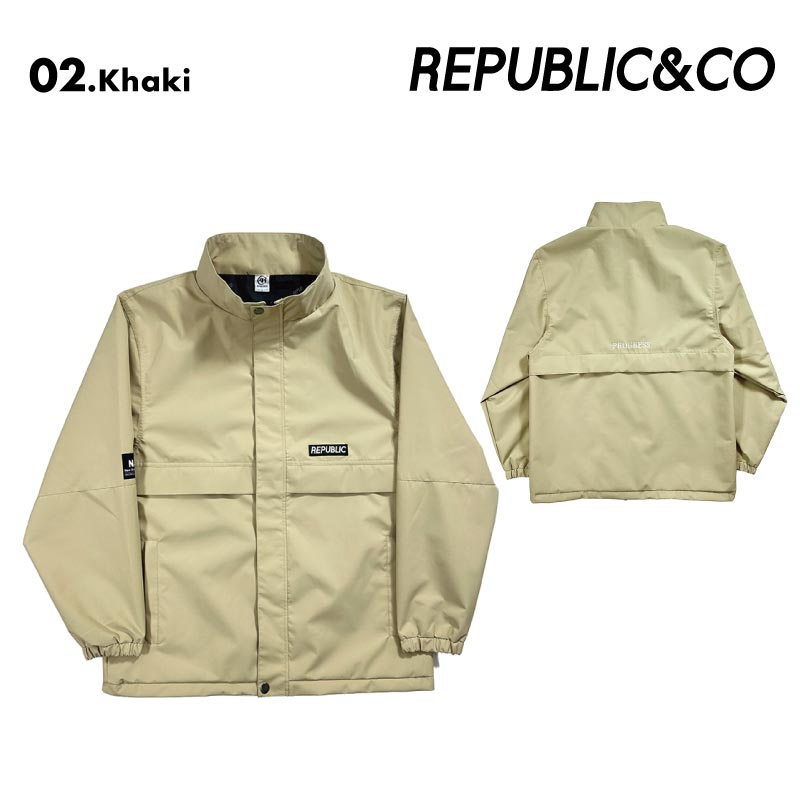 Republic & Co/リパブリック メンズ スノーウェア コーチジャケット HYPE SWING TOP JACKET 2024-25 SNOW HYPE_SWING スノボウェア スノーボードウェア スキーウェア ボードウェア 防寒 ブランド おしゃれ 男性用