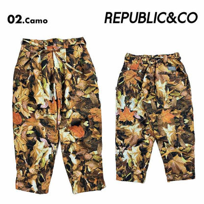 Republic & Co/リパブリック メンズ スノーウェア パンツ WIDE EAZY PANTS 2024-25 SNOW WIDE_EAZY スノボウェア スノーボードウェア スキーウェア ボードウェア 防寒 ブランド おしゃれ 男性用