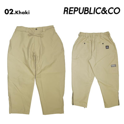 Republic & Co/リパブリック メンズ スノーウェア パンツ WIDE PAINTER PANTS 2024-25 SNOW WIDE_PAINTER スノボウェア スノーボードウェア スキーウェア ボードウェア 防寒 ブランド おしゃれ 男性用