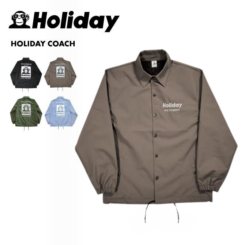 HOLIDAY/ホリデー メンズ スノーウェア コーチジャケット HOLIDAY COACH 2024-25 SNOW HOLIDAY COACH スノボウェア スノーボードウェア スキーウェア ボードウェア 防寒 ブランド おしゃれ