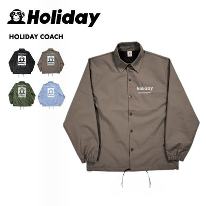 HOLIDAY/ホリデー メンズ スノーウェア コーチジャケット HOLIDAY COACH 2024-25 SNOW HOLIDAY COACH スノボウェア スノーボードウェア スキーウェア ボードウェア 防寒 ブランド おしゃれ
