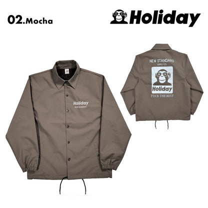 HOLIDAY/ホリデー メンズ スノーウェア コーチジャケット HOLIDAY COACH 2024-25 SNOW HOLIDAY COACH スノボウェア スノーボードウェア スキーウェア ボードウェア 防寒 ブランド おしゃれ 男性用