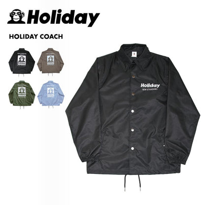 HOLIDAY/ホリデー メンズ スノーウェア コーチジャケット HOLIDAY COACH 2024-25 SNOW HOLIDAY COACH スノボウェア スノーボードウェア スキーウェア ボードウェア 防寒 ブランド おしゃれ 男性用