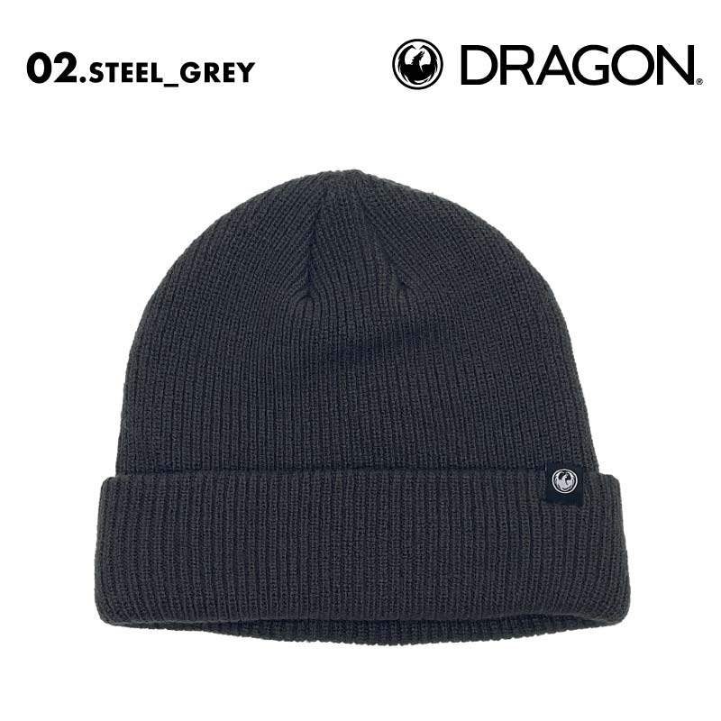 DRAGON/ドラゴン ニット帽 WATCH BEANIE 2024-25 SNOW WATCH_BEANIE ビーニー ニット帽子 防寒 スノボ スノー ブランド おしゃれ 黒 青 スノーボード 男性用 女性用【メール便発送 24FW-01】