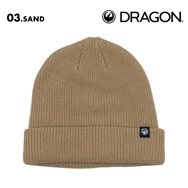 DRAGON/ドラゴン ニット帽 WATCH BEANIE 2024-25 SNOW WATCH_BEANIE ビーニー ニット帽子 防寒 スノボ スノー ブランド おしゃれ 黒 青 スノーボード 男性用 女性用【メール便発送 24FW-01】