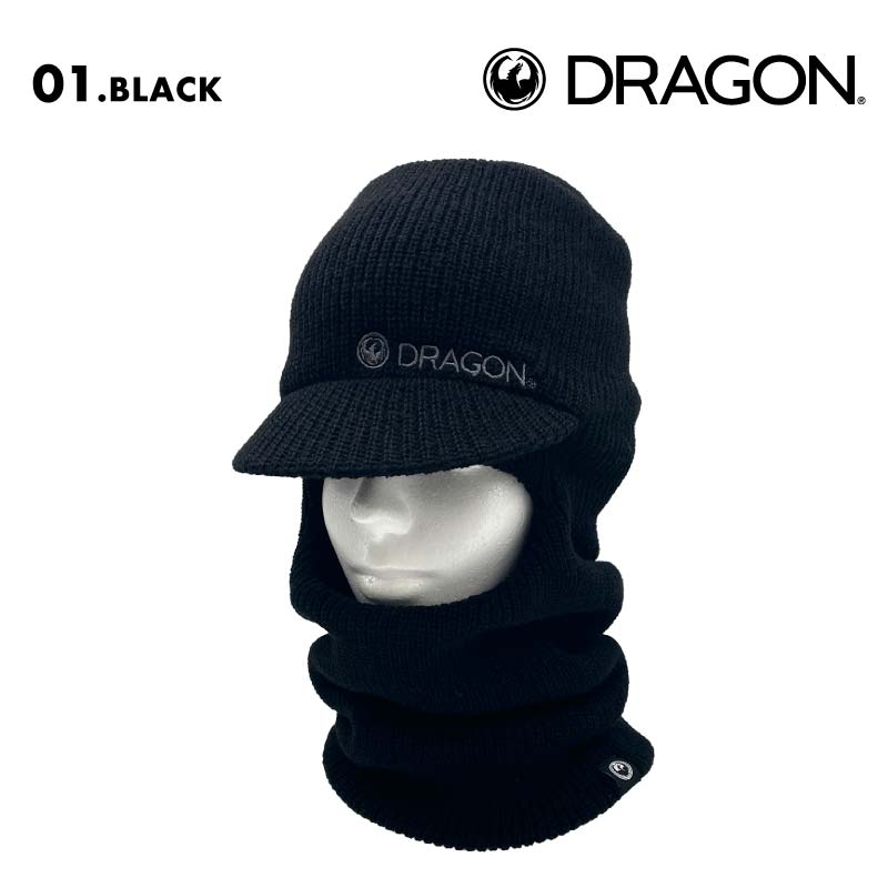 DRAGON/ドラゴン バラクラバ BRIM KNIT BALACLAVA 2024-25 SNOW BRIM_KNIT_BALACLAVA スノーボード ニット スノボ スキー 帽子 防寒 ブランド アウトドア キャンプ おしゃれ 男性用 女性用