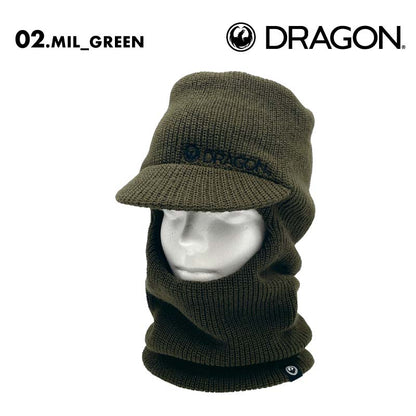 DRAGON/ドラゴン バラクラバ BRIM KNIT BALACLAVA 2024-25 SNOW BRIM_KNIT_BALACLAVA スノーボード ニット スノボ スキー 帽子 防寒 ブランド アウトドア キャンプ おしゃれ 男性用 女性用