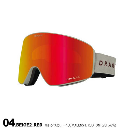 DRAGON/ドラゴン メンズ＆レディース 平面ゴーグル  PXVスノーボードスキーウインタースポーツ保護スノボゴーグルUVカットヘルメット対応男性用女性用