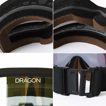 DRAGON/ドラゴン メンズ＆レディース 平面ゴーグル  DX3スノーボードスキーウインタースポーツ保護スノボゴーグルUVカットメガネ対応男性用女性用