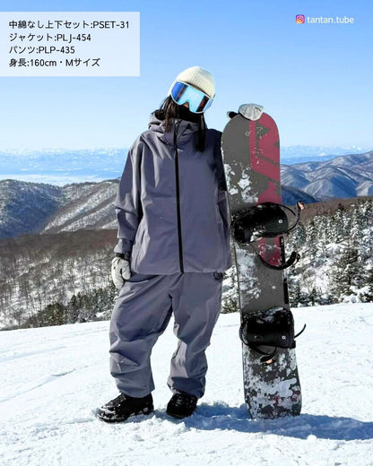 スノーボードウェア メンズ レディース ジャケット単品 スキーウェア 中綿なし  撥水 ルーズシルエット 春スキー 25-26モデル  PONTAPES/ポンタぺス PLJ-454