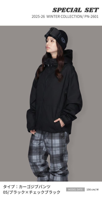 《上下で9,900円》 スノーボードウェア メンズ レディース 上下セット ジャケット パンツ スキーウェア ボードウェア スノボウェア スノボーウェア ボードウェア ウエア パンツ スノーボード スノボー スキー スノーウェア おしゃれ 大きいサイズ PN-2601