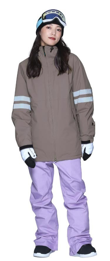 Line Reflector Top and Bottom Set Snowboard Wear Women's ICEPARDAL ISET-52