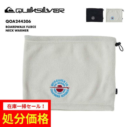 QUIKSILVER/クイックシルバー メンズ ネックウォーマー BOARDWALK FLEECE NECK WARMER 2024 FALL&WINTER QOA244306 防寒 マフラー フリース スキー スノボ 調節可能 普段使い ワンポイント 暖かい 男性用[メール便発送 24FW-02]