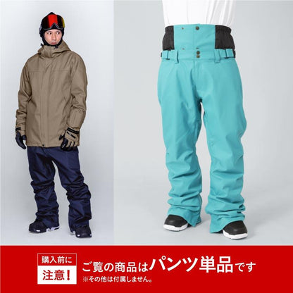 スノーボードウェア メンズ レディース パンツ単品 ベーシック 無地 レギュラーシルエット 防寒 撥水 防風 24-25モデル namelessage/ネームレスエイジ age-736ST