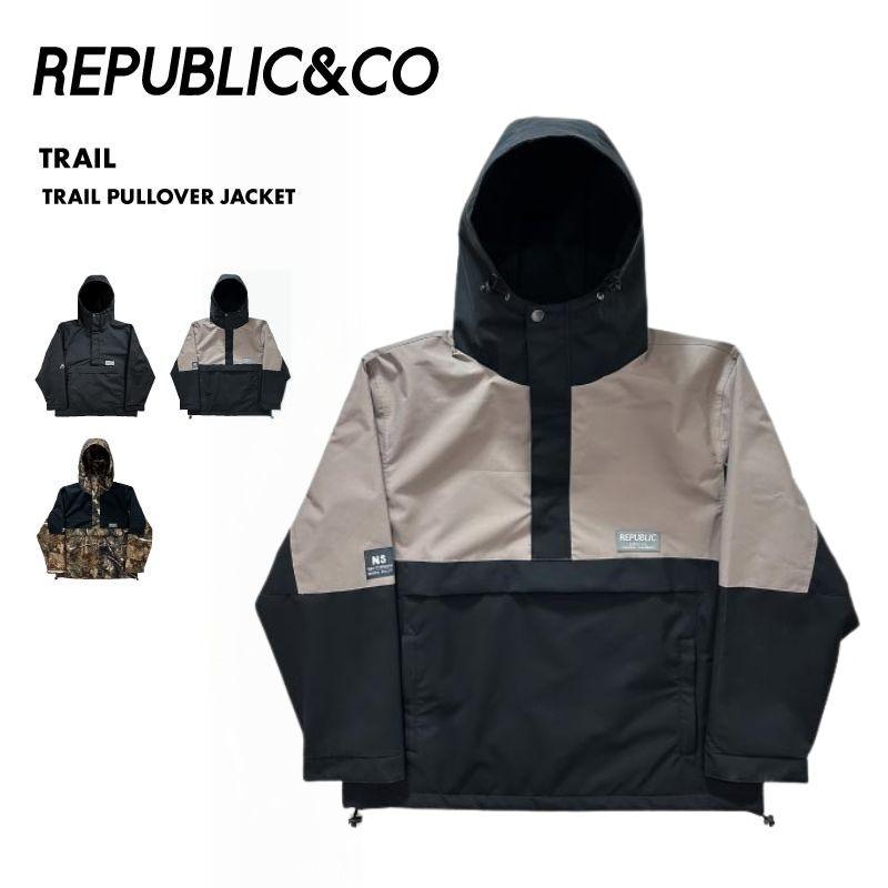 リパブリック メンズ スノージャケット ベンチレーション付き 2025-26SNOW スノーウェア スノボウェア スキーウェア TRAIL_PULLOVER_JACKET Republic & Co