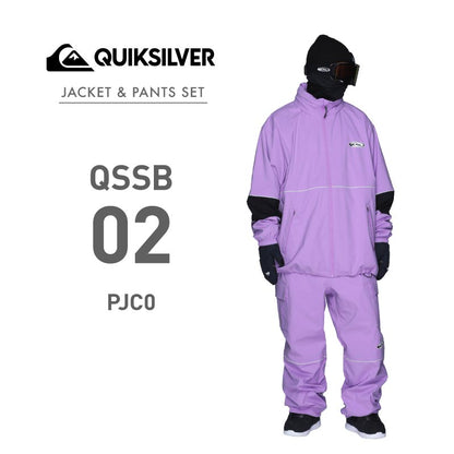 【2023-24】 メンズ QUIK SLASH JK/PT スノーボードウェア 上下セット EQYTJ03421 QPT233413 QUIKSILVER ＆ PONTAPES QSS-BSET