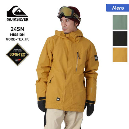 QUIKSILVER/クイックシルバー メンズ GORE-TEX スノーウェアジャケット QJK233416 スノージャケット スノボウェア スノーウェア スキーウェア 上 防寒 ウインタースポーツ ゴアテックス 男性用