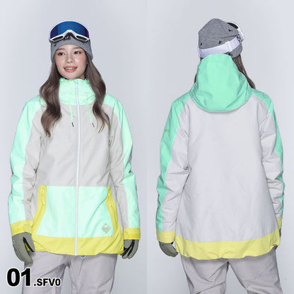 ROXY/ロキシー レディース スノーボードウェア ジャケット ERJTJ03392 ジップアップ スノーウェア スノボウェア スノージャケット スキーウェア ウエア ボードウェア 女性用