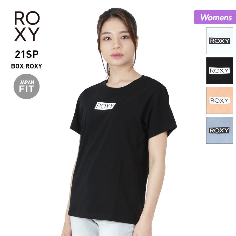 ROXY Women's short-sleeved T-shirt RST211068 T-shirt tops logo for women [shipped by mail _22SS08] 
