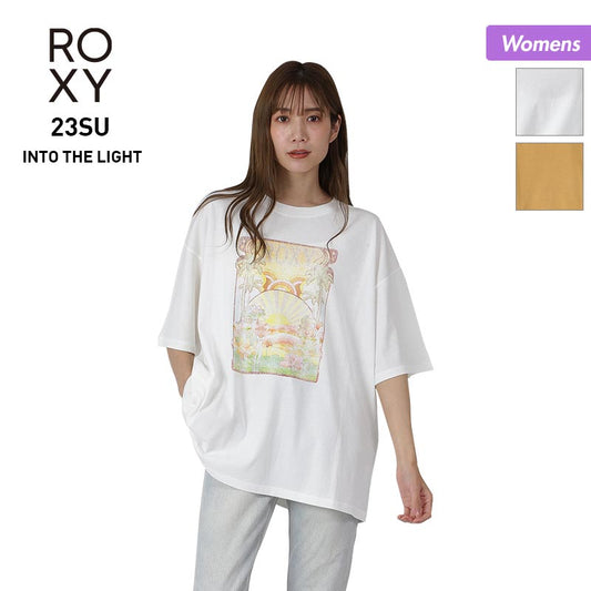 ROXY/ロキシー レディース 半袖 Tシャツ RST232028 ティーシャツ トップス ロゴ ドロップショルダー 女性用【メール便発送 23SS-09】