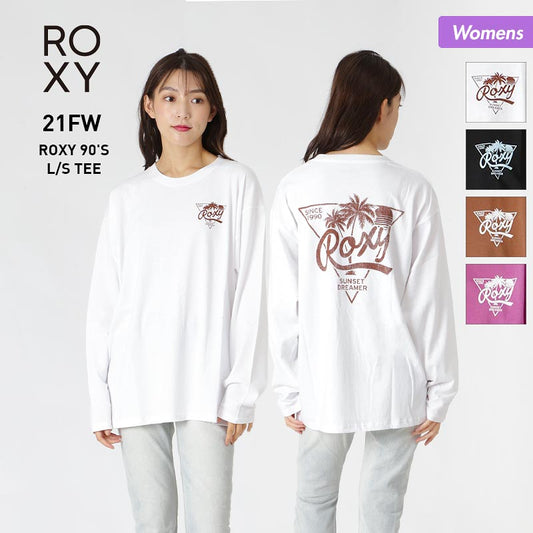 ROXY/록시 레이디스 롱 T셔츠 RLT214074 긴소매 티셔츠 롱 T 백 프린트 여성용 