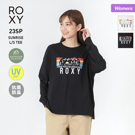 ROXY Women's Long Sleeve T-shirt RLT231814 Tee Shirt Long T-shirt Long T UV Cut Antibacterial Deodorant Logo Pattern For Women 