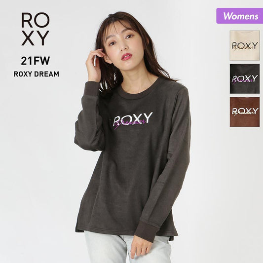 ROXY/록시 레이디스 롱 슬리브 셔츠 RLT214071 긴 소매 탑스 로고 트레이너 여성용 