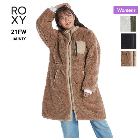 ROXY Women's Outer Jacket RJK214066 Outer Jacket Coat Boa Fluffy Winter Cold Protection Hooded Women's 