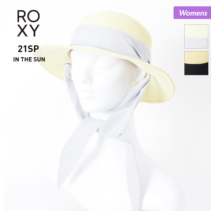 ROXY/ロキシー レディース ハット 帽子 RHT211326 ストローハット ぼうし 紫外線対策 麦わら帽子 リボン付き アウトドア 女性用